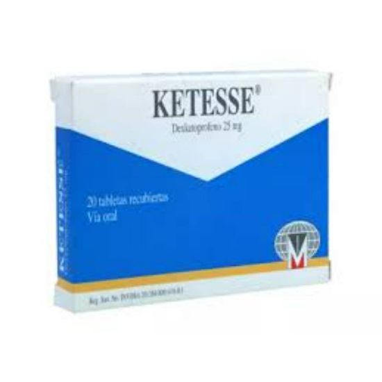 Picture of KETESSE 25MG F.C. 20TAB