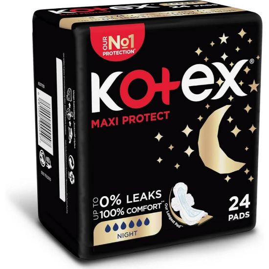 Picture of KOTEX MAXI NIGHTTIME 6 X 24 PADS 7509
