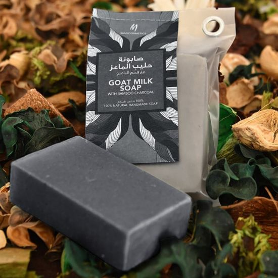 Picture of MADCOSMETICS SOAP GOAT MILK SOAP WITH BAMBOO CHARCOAL 100GM