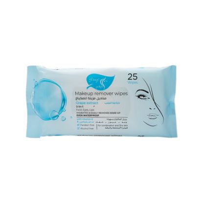 Picture of MAKEUP REMOVER WIPES GRAPE EXTRACT ALARAYS- 25 WIPES