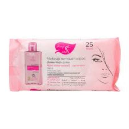 Picture of MAKEUP REMOVER WIPES ROSE WATER EXTRACT ALARAYS- 25 WIPES