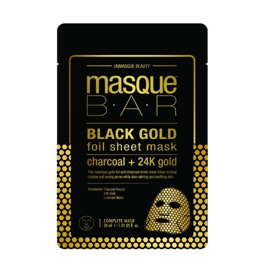 Picture of MASQUE BAR BLACK GOLD SHEET MASK15ML