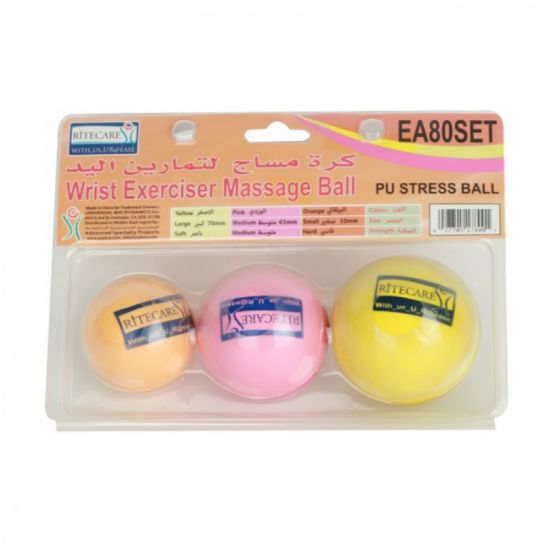 Picture of MASSAGE BALL FOR HAND EXERCISES 3 PIECES