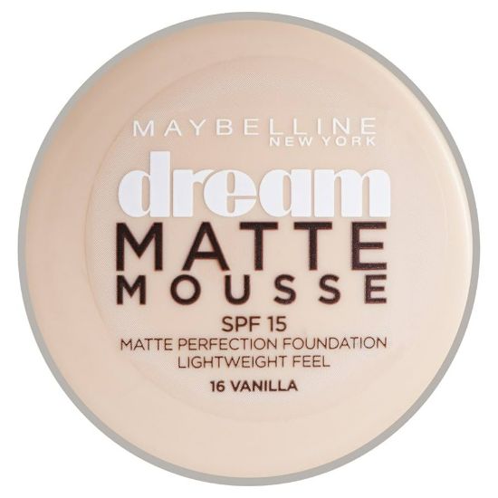 Picture of MAYBELLINE DREAM MATTE MOUSSE SPF 15 FOUNDATION 16 VANILLA 1