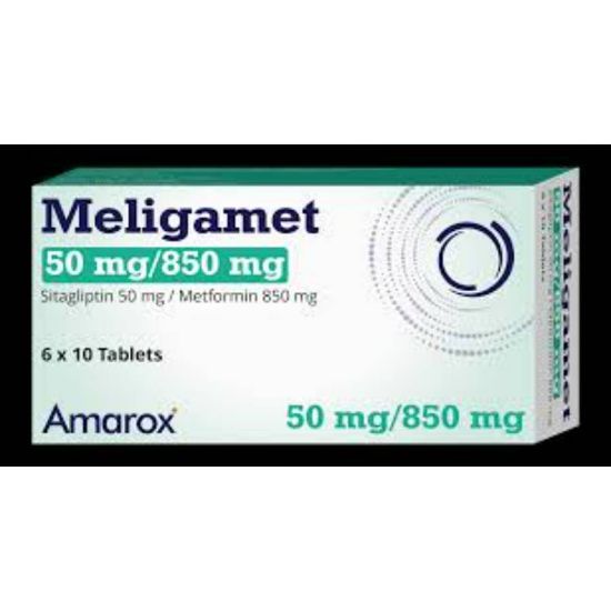 Picture of MELIGAMET 50/850 MG 60 TAB