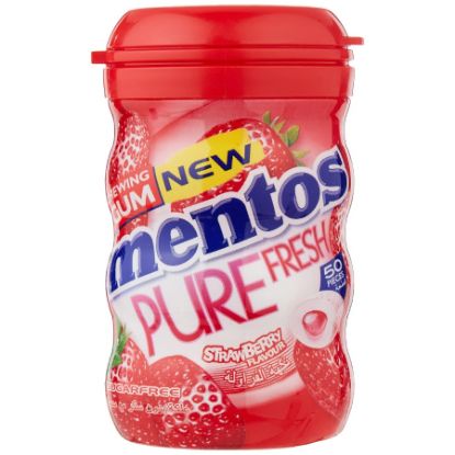 Picture of MENTOS CHEWING GUM STRAWBERRY FLAVOUR 50 PCS