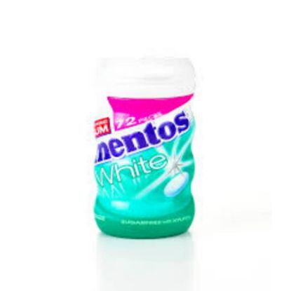 Picture of MENTOS WHITE S FREE GUM BTTL-SPEARMINT-STRW BERY 8/6/72PCS )