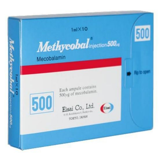 Picture of METHYCOBAL 500 MG 10 AMPOULS