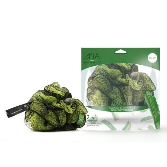 Picture of MIA BATH POUF WITH SOAP ALOE VERA120 GM