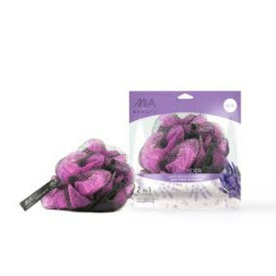 Picture of MIA BATH POUF WITH SOAP LAVENDER120 GM