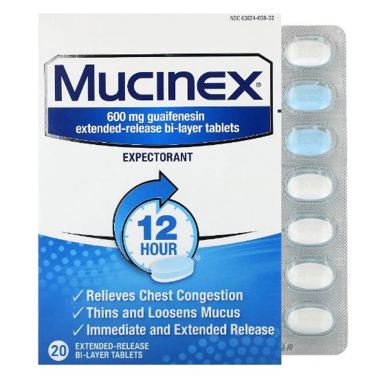 Picture of MUCINEX 600 MG EXPECTORANT 20 TAB