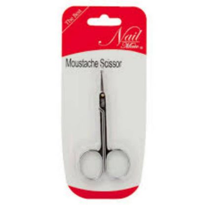Picture of NAIL MATE MOUSTACHE SCISSOR SILVER 10202