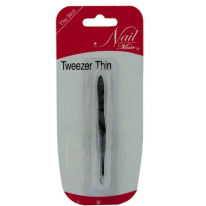 Picture of NAIL MATE THIN TWEEZER THIN&SILVER 10303
