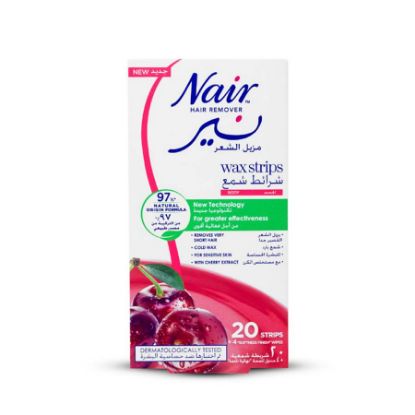 Picture of NAIR HAIR REMOVAL BODY WAX STRIPS CHERRY 20PCS 5905