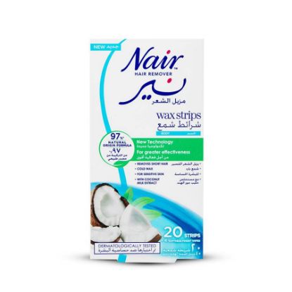 Picture of NAIR HAIR REMOVAL BODY WAX STRIPS COCONUT 20PCS 5882