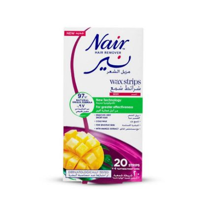 Picture of NAIR HAIR REMOVAL BODY WAX STRIPS MANGO 20PCS 5899