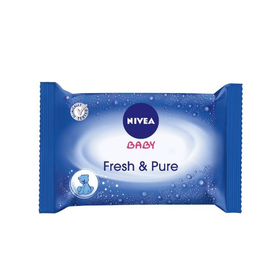Picture of NIVEA BABY WIPES FRESH & PURE 63 PCS 86247-4726