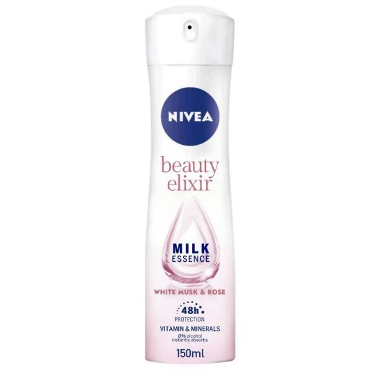 Picture of NIVEA DEO SPRAY BEAUTY ELIXIR WHITE MUSK &ROSE 150 ML 71512-