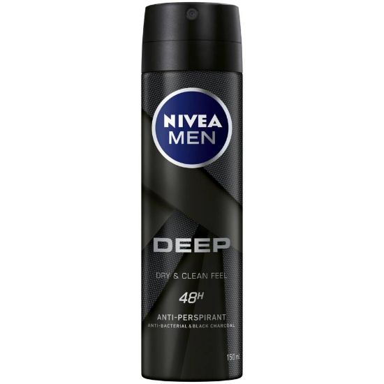 Picture of NIVEA DEO SPRAY MEN DEEP BLACK CARBON BEAT 150ML 71002-239