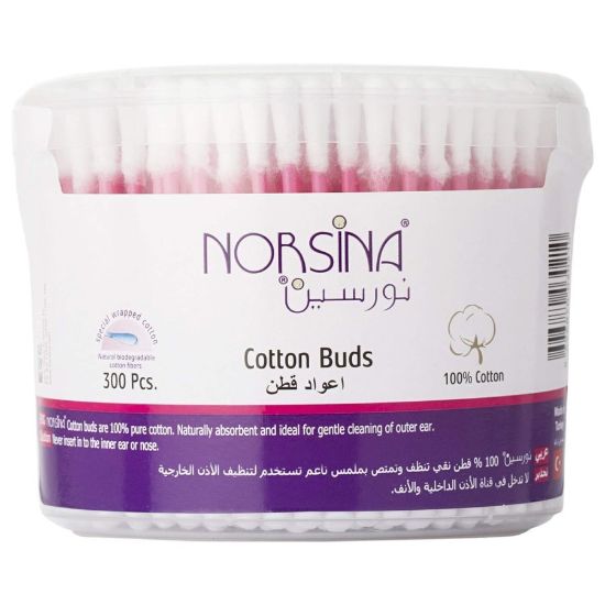 Picture of NORSINA COTTON BUDS 300 PACK ROUND