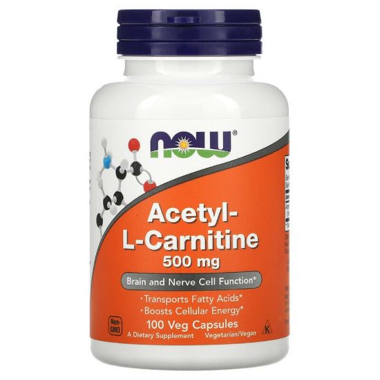 Picture of NOW FOODS ACETYL L-CARN 500 MG 50 CAPSULES