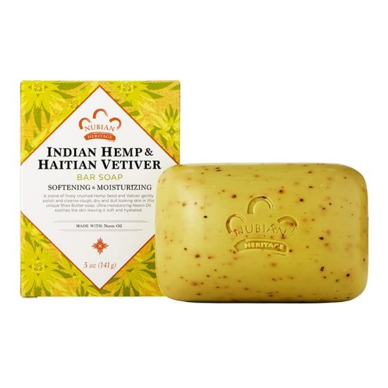 Picture of NUBIAN HERITAGE INDIAN HEMP AND HAITIAN VETIVER SOAP (5 OZ)