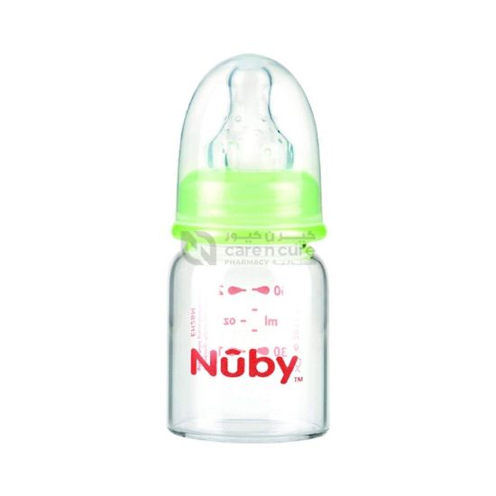 Picture of NUBY STANDARD NECK CLEAR BOTTLE GLASS 60 ML  1177