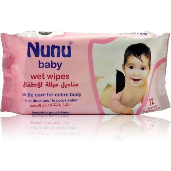 Picture of NUNU BABY WIPES 72 PCS#