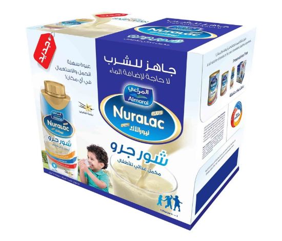 Picture of NURALAC PLUS SURE GROW VANILLA FLAVOR 250 ML 6 PACK