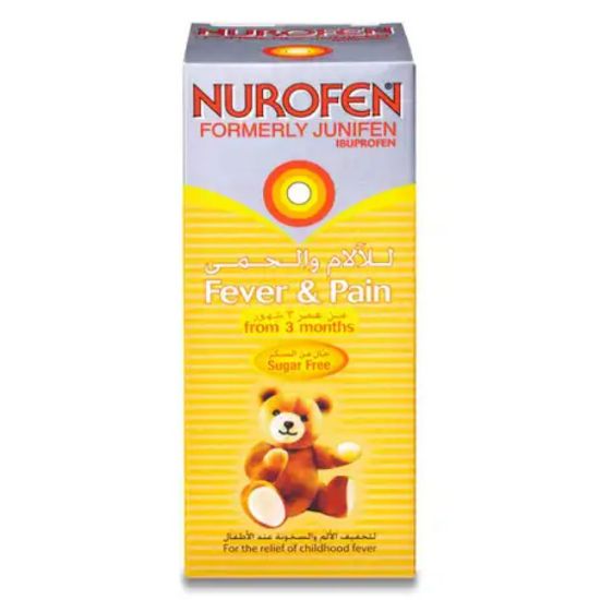 Picture of NUROFEN JUNIFEN PAED SUSP ORANGE FLAVOUR 150 ML