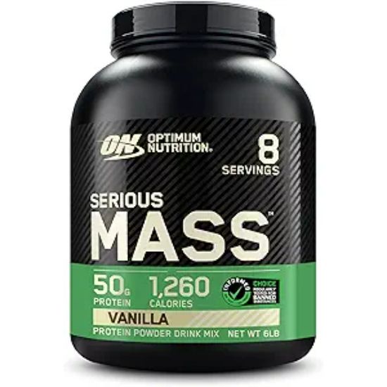 Picture of ON SERIOUS MASS GAINER POWDER VANILA 6 LBS