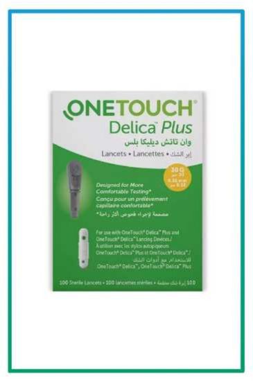 Picture of ONE TOUCH DELICA LANCETS 100 PCS (ONE TOUCH SELECT)