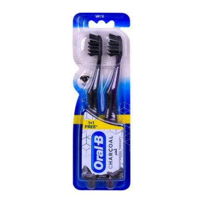 Picture of ORAL B 3D CHARCOAL WHITENING THERAPY 1+1 SOFT T.B 34276