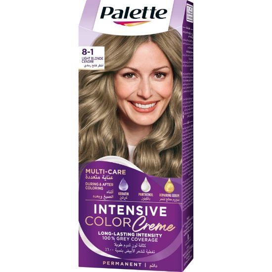 Picture of PALETTE KERATIN COLOUR 8-1 LIGHT BLOND CENDRE
