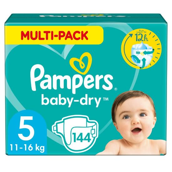 Picture of PAMPERS JUMBO NEW BABY - DRY 5+ 13-20 KG 3 X 44 PCS 11501440