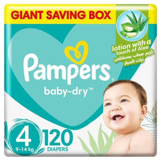 Picture of PAMPERS MEGA LARGE 4 - 7-18 KG 1 X 120 BOX 2165-11501303#