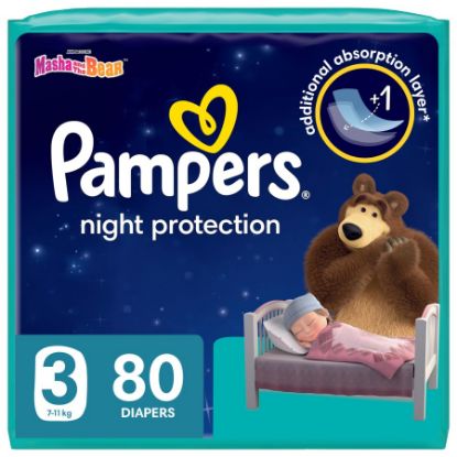 Picture of PAMPERS NIGHT 3 - 2 X 80-11515001-8143