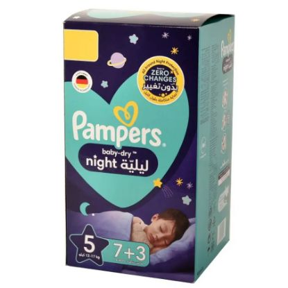 Picture of PAMPERS NIGHT 5 - 7+3 DIAPERS 5494