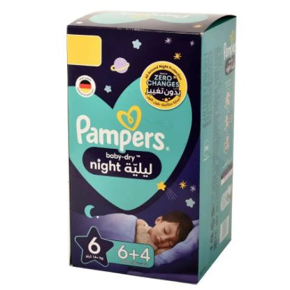 Picture of PAMPERS NIGHT 6 - 6+4 DIAPERS 4701