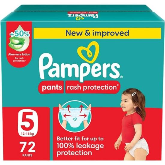 Picture of PAMPERS PANTS SIZE 5 (1X72 JUNIOR BOX)