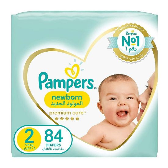 Picture of PAMPERS PREMIUM CARE 2 JUMPO 3-8 KG 2X84-11507104-1919