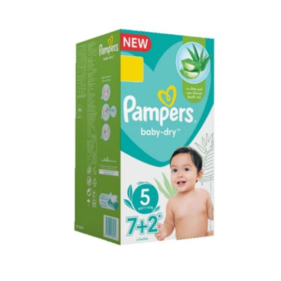 Picture of PAMPERS SIZE (5) 11-16 KG CARRY BOX 9 DIAPERS