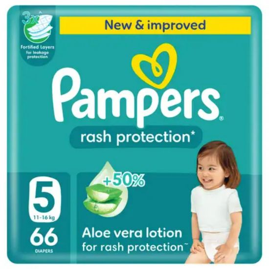 Picture of PAMPERS SIZE 5 BAG (2X66 MEGA PACK)