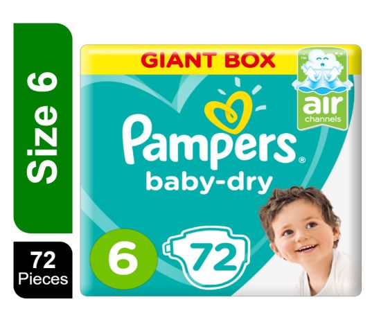 Picture of PAMPERS SIZE 6 MEGA BOX (1X72 SIZE M6)