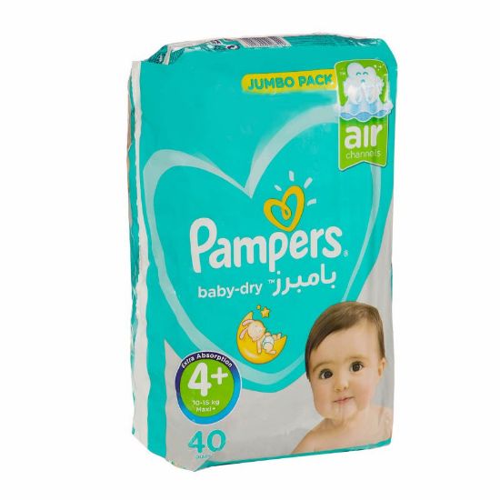 Picture of PAMPERS VALUE  4+ 9-20 KG 2 X 40 - 6549 11501316