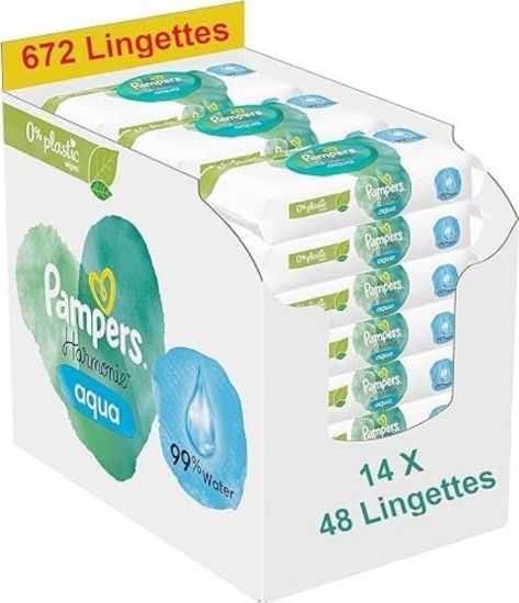 Picture of PAMPERS WIPES PURE AQUA 14 X 48 -1942-4034