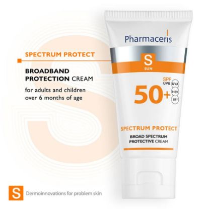 Picture of PHARMACERIS SUN BROAD SPECTRUM SUN PROTECTION CREAM SPF 50+