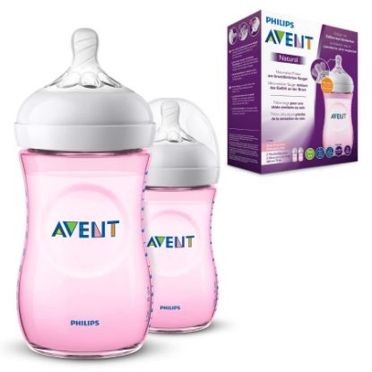 Picture of PHILIPS AVENT NATURAL 1M+PINK  2X260 ML(694/27)(034/27) 5994