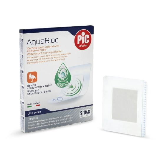 Picture of PIC AQUABLOC PLASTER ANTI BACTERIAL W/PROOF 8 X 10 CM PACK O