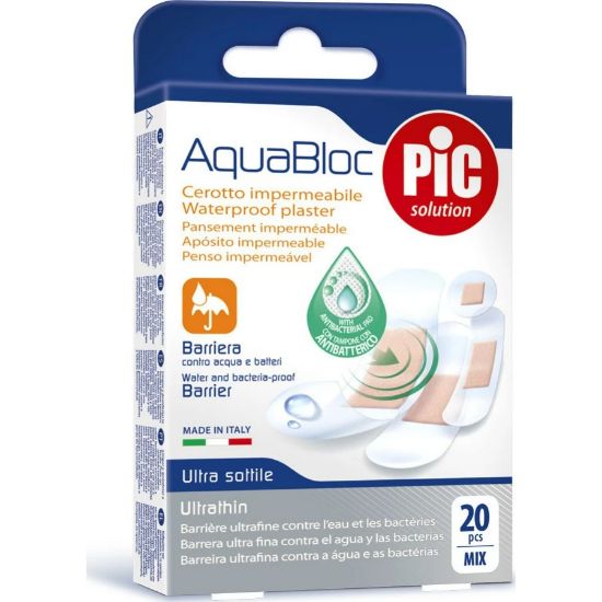 Picture of PIC AQUABLOC PLASTER ANTI BACTERIAL W/PROOF MIX ASSORTED PAC